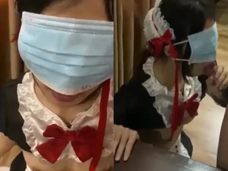 Gấu việt dâm cosplay nô lệ tình dục liếm bú con cậu bé điêu luyện